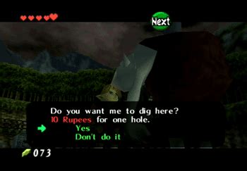 oot dampe digging.
